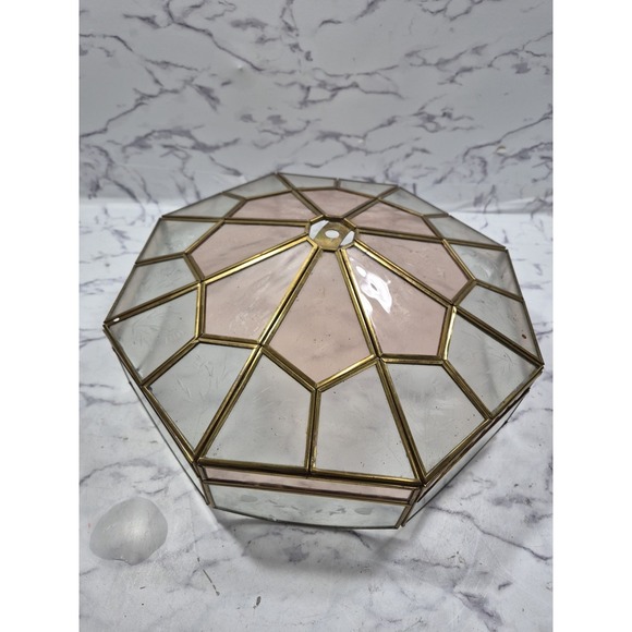 Beveled Glass Flush Mount Ceiling Light 13